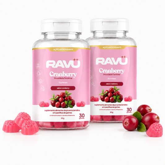 Cranberry Imunidade Feminina Gummy RAVU — Cranberry 150 g