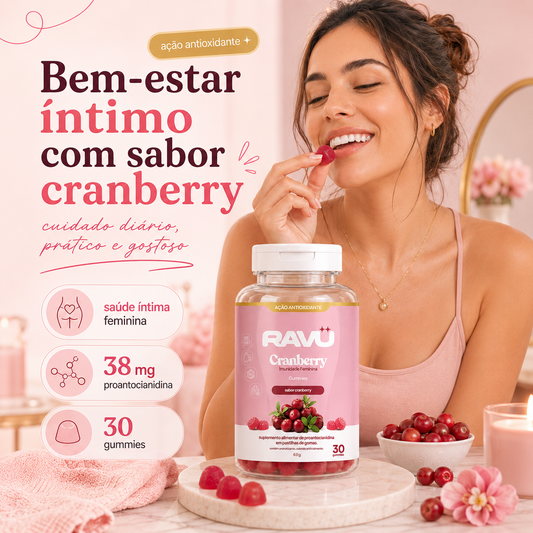 Imunidade Feminina Gummy RAVU | Cranberry 60 g