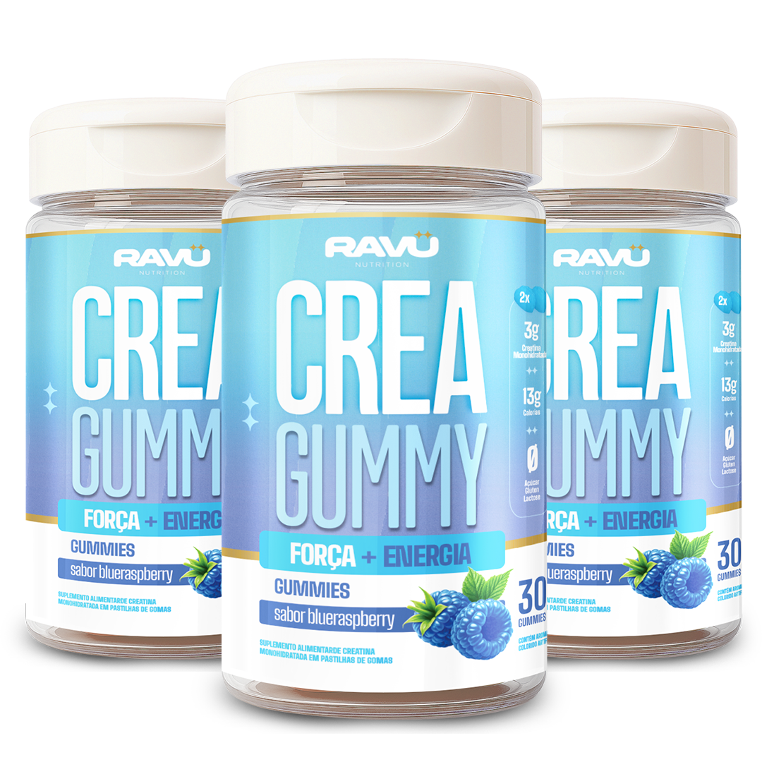 Creatina em Goma RAVU | Framboesa Azul 150 g