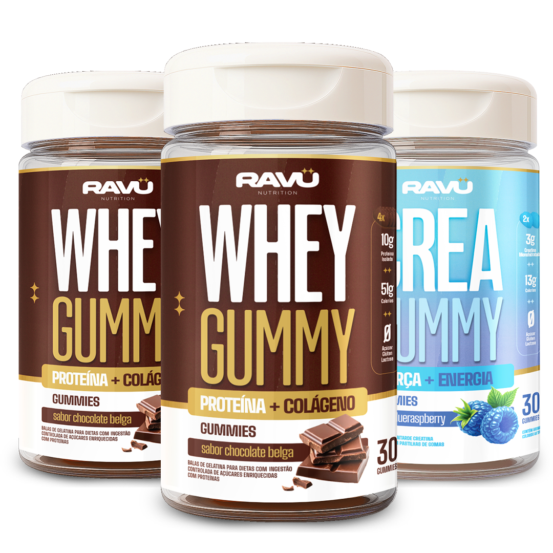Combo Performance RAVU — Whey Gummy + Creatina Gummy