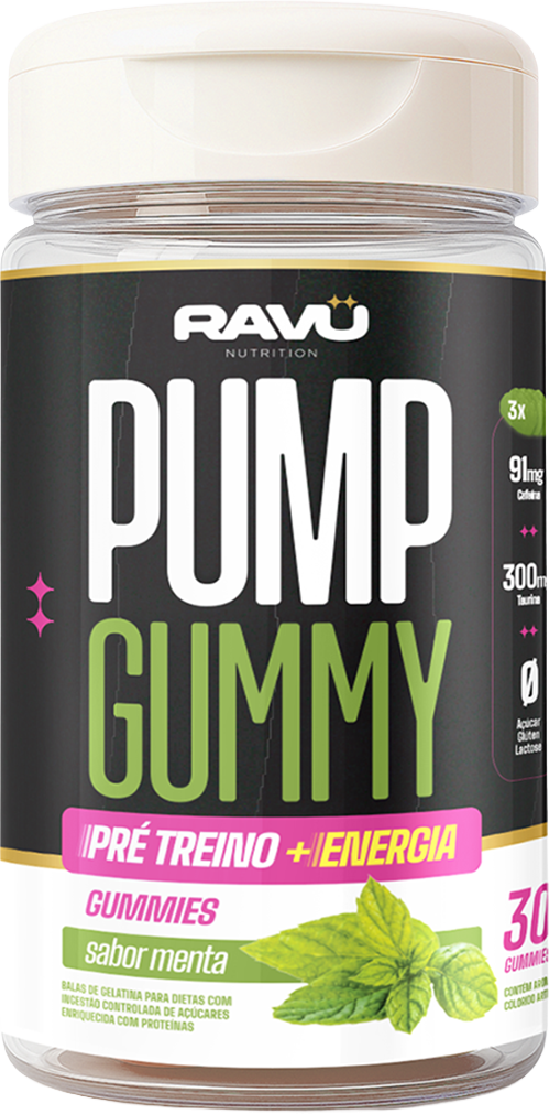 Pote do Pump Gummy RAVU Menta