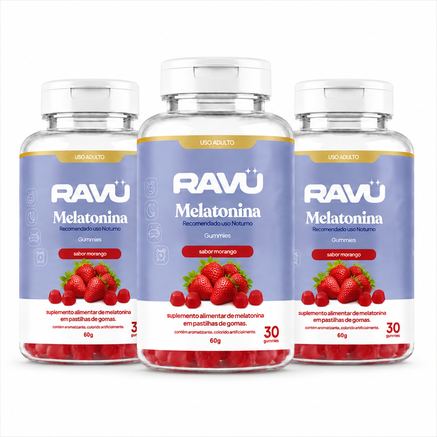 Melatonina Gummy RAVU | Morango 60 g