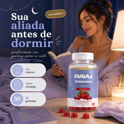 Melatonina Gummy RAVU | Morango 150 g