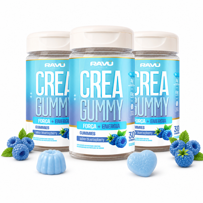Creatina em Goma RAVU | Framboesa Azul 150 g