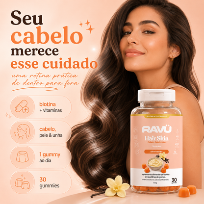 Hair Skin Gummy RAVU | Baunilha 150 g