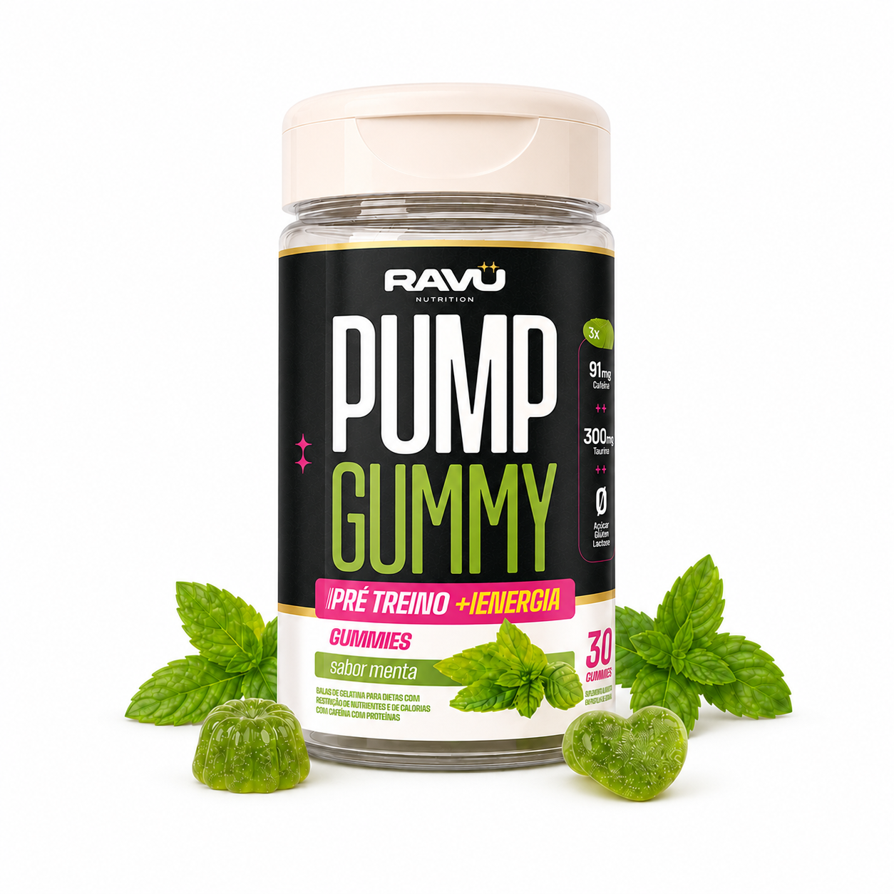 Pump Gummy RAVU — Menta 150 g