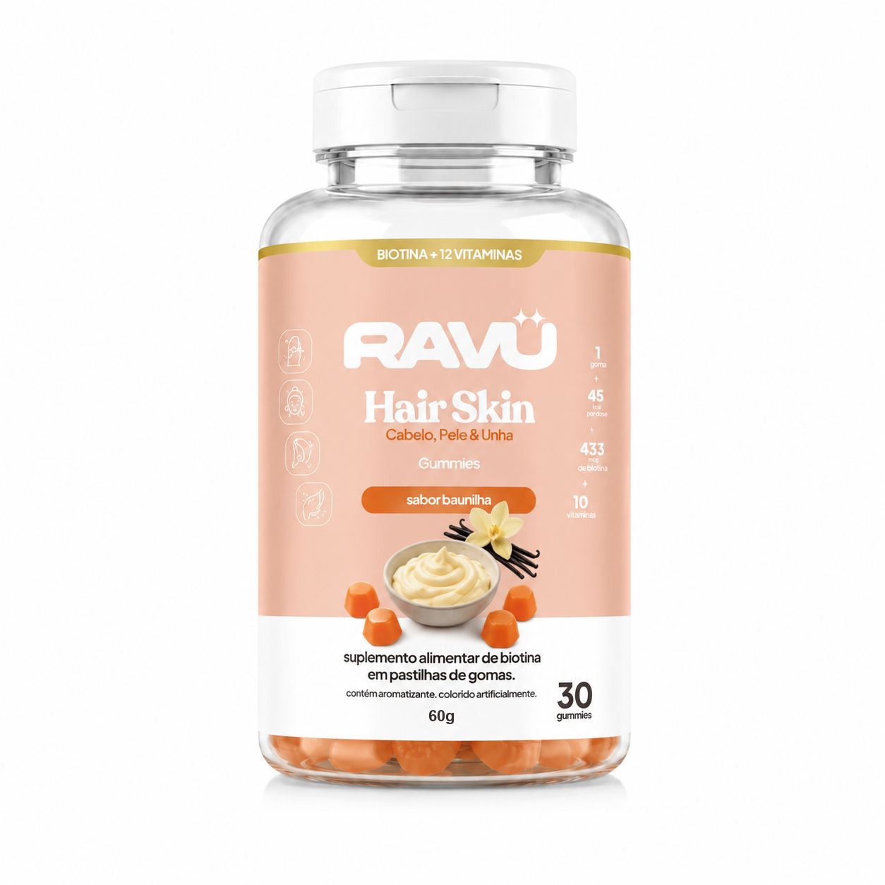 Combo Glow RAVU — Hair Skin + Nail + Cranberry
