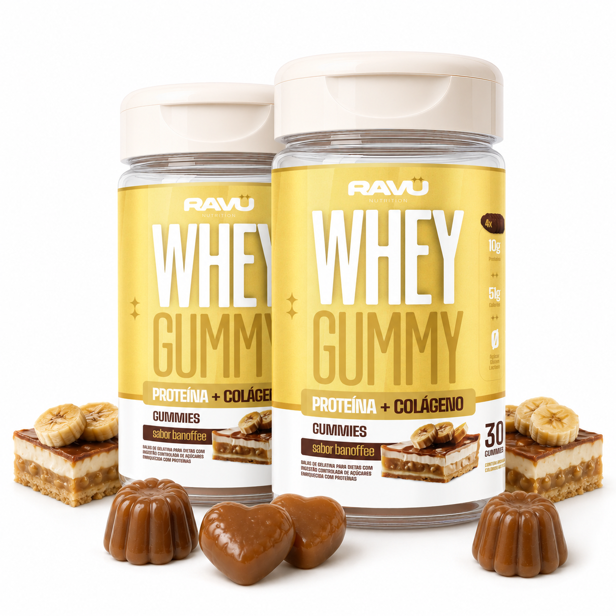 Whey Gummy RAVU — Chocolate e Banoffe 150 g