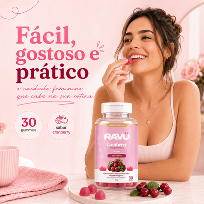 Cranberry Imunidade Feminina Gummy RAVU — Cranberry 150 g