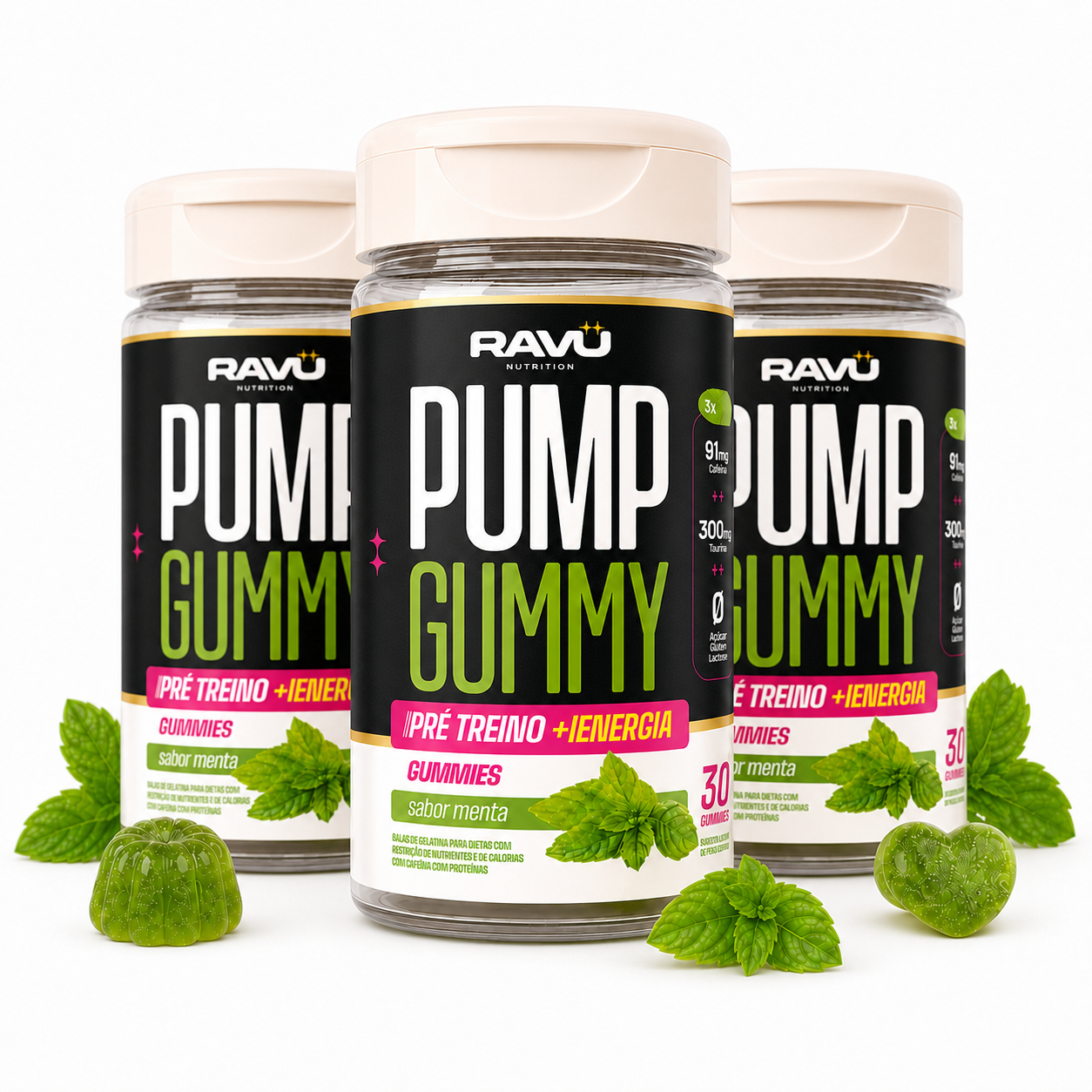 Pump Gummy RAVU — Menta 150 g