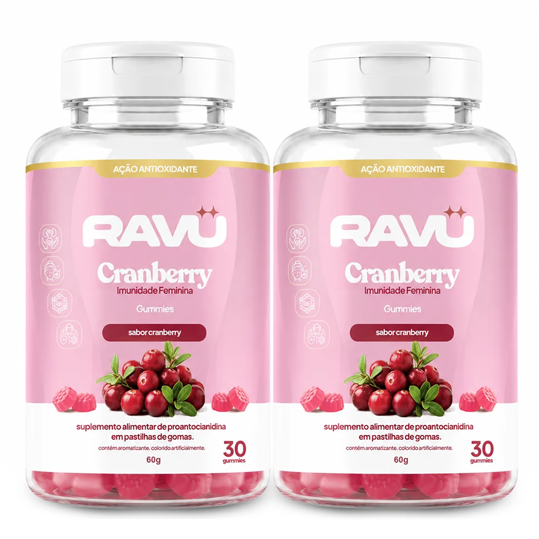 Imunidade Feminina Gummy RAVU | Cranberry 60 g