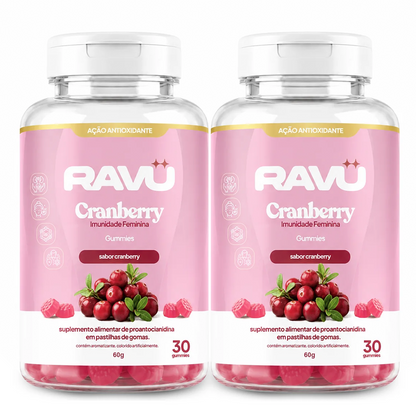 Imunidade Feminina Gummy RAVU | Cranberry 60 g