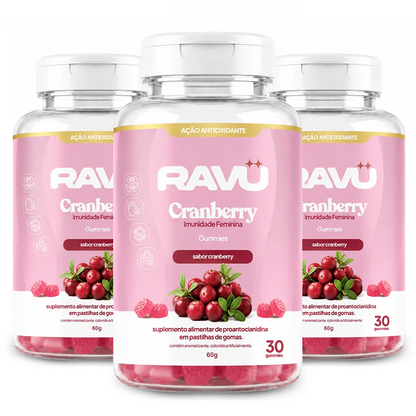 Imunidade Feminina Gummy RAVU | Cranberry 60 g