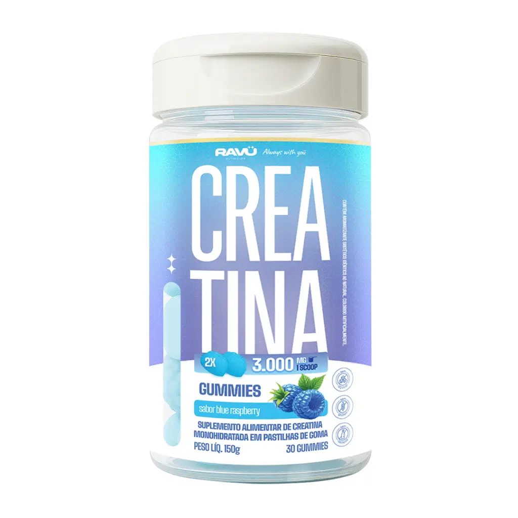 Ravu® Combo Corpo e Mente - Creatina, Whey Gummy, Hair Skin + Nail e Night Moon