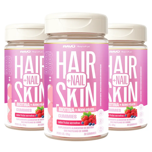 Ravu® Hair Skin + Nail - Frutas Vermelhas 135 G