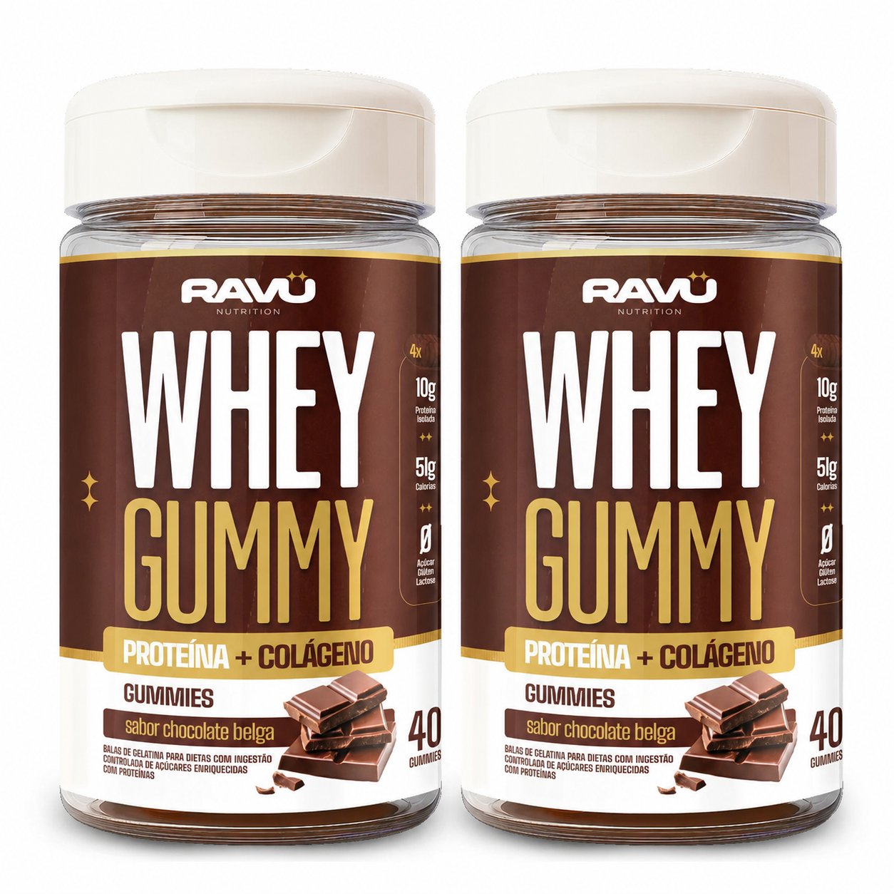 Whey Gummy RAVU | Chocolate e Banoffe 200 g