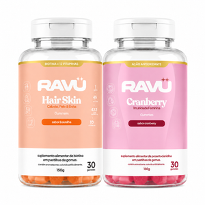 Combo Glow RAVU | Hair Skin + Nail + Cranberry