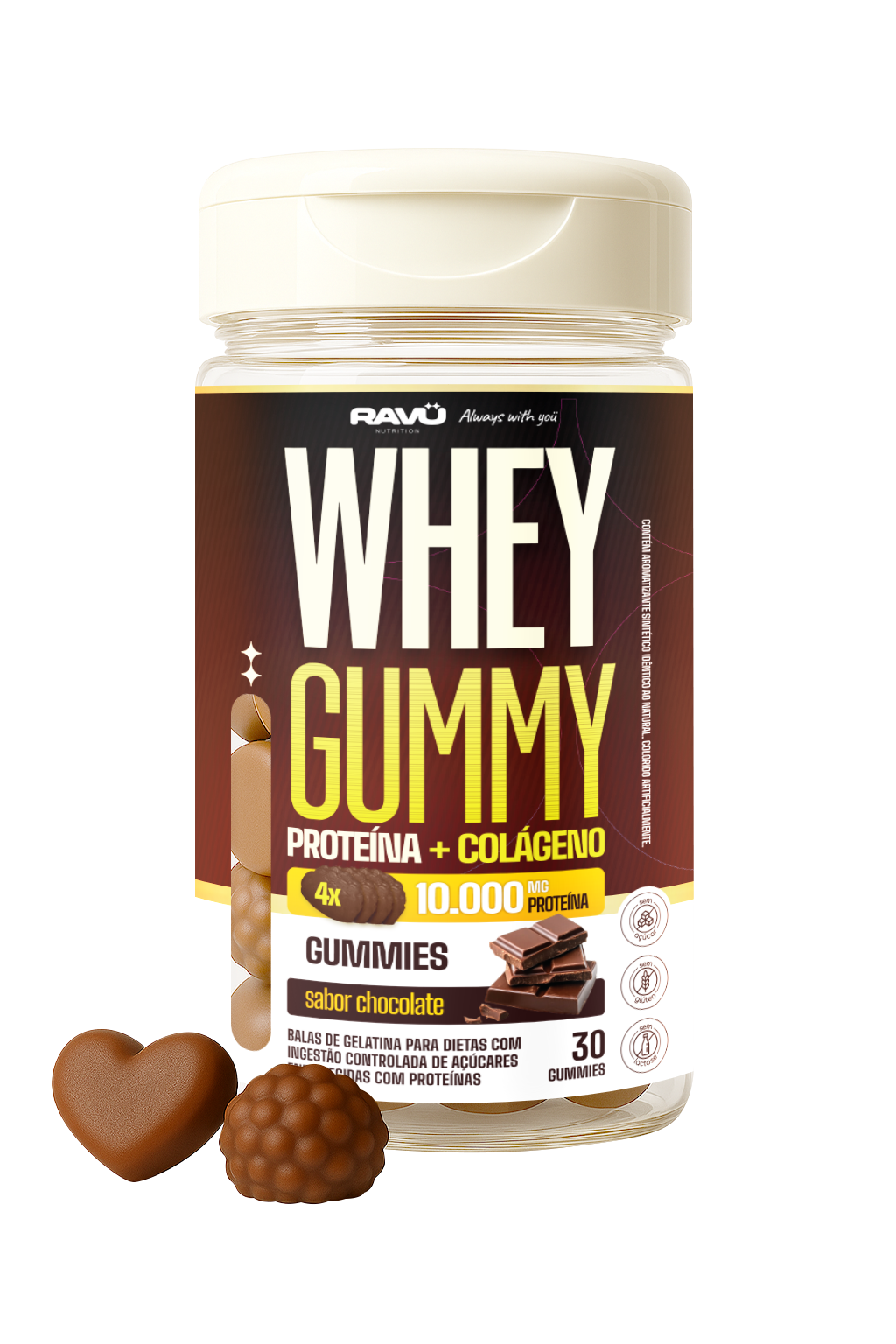 Ravu® Whey Gummy - Chocolate 150 G
