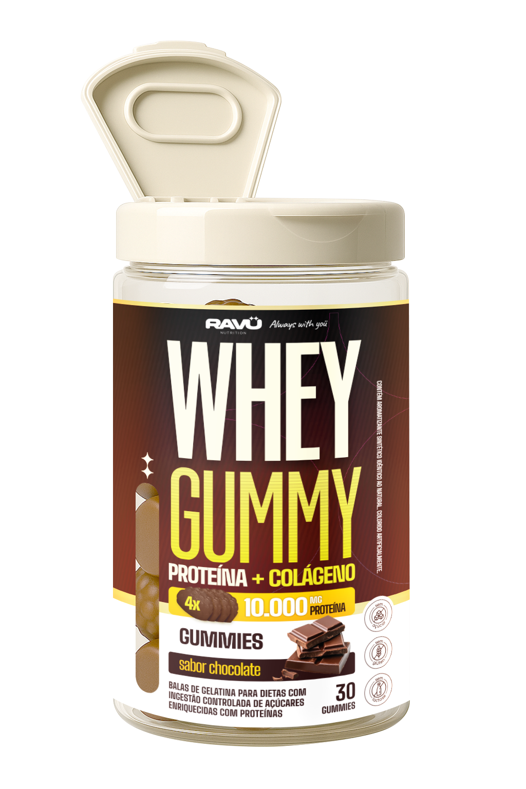 Ravu® Whey Gummy - Chocolate 150 G