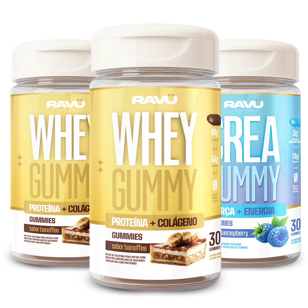 Combo Performance Total RAVU — Creatina + Whey Gummy