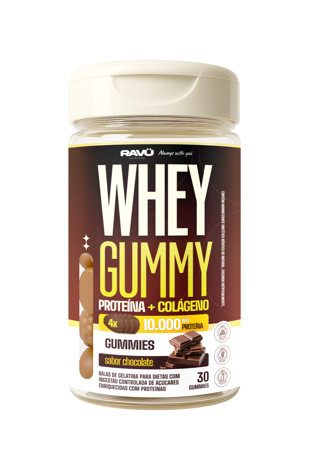 Ravu® Whey Gummy - Chocolate 150 G