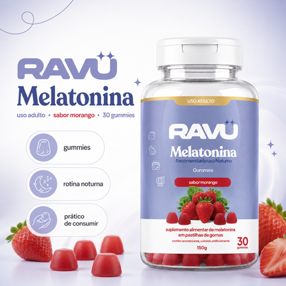 Melatonina Gummy RAVU | Morango 150 g