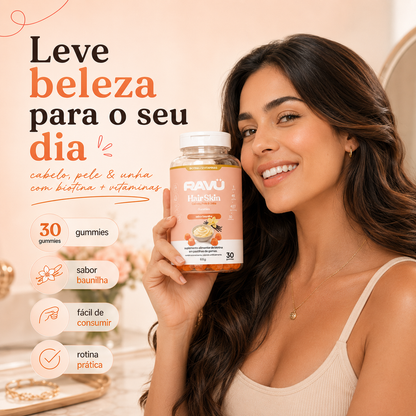 Hair Skin Gummy RAVU | Baunilha 150 g