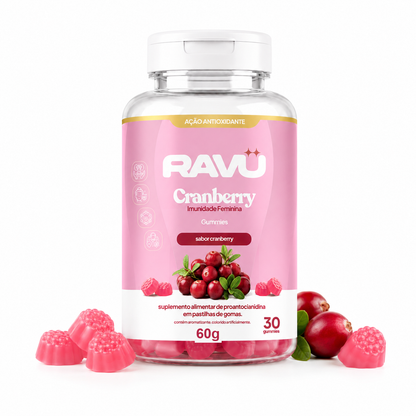 Cranberry Imunidade Feminina Gummy RAVU — Cranberry 150 g