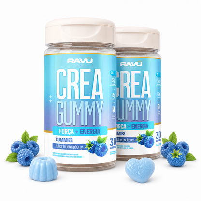 Creatina em Goma RAVU | Framboesa Azul 150 g