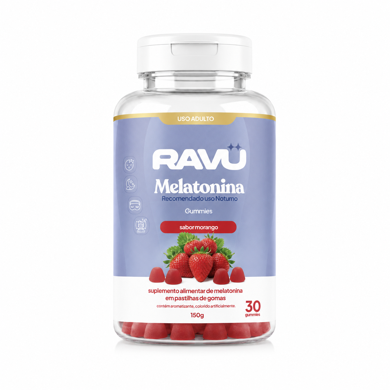 Combo Glow RAVU — Hair Skin + Nail, Cranberry e Night Moon
