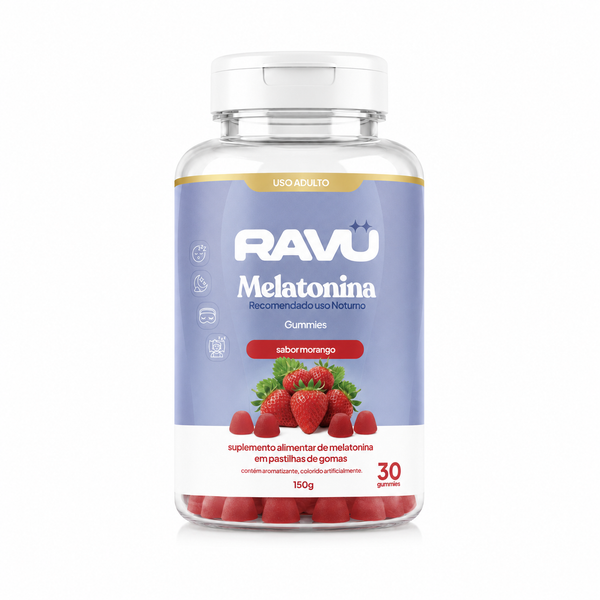 Melatonina RAVU - Goma de Melatonina sabor Morango