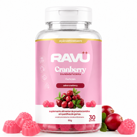 Imunidade Feminina Gummy RAVU | Cranberry 60 g