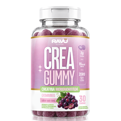 Creatina Gummy RAVU sabor uva roxa — 1 pote com 30 gomas