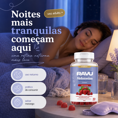 Melatonina Gummy RAVU | Morango 150 g