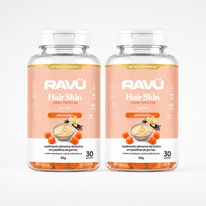 Hair Skin Gummy RAVU | Baunilha 90 g