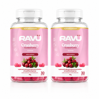 Imunidade Feminina Gummy RAVU | Cranberry 60 g