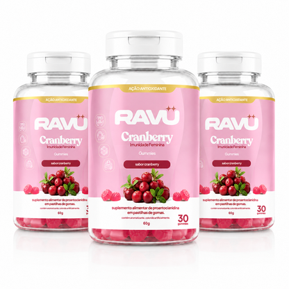Imunidade Feminina Gummy RAVU | Cranberry 60 g