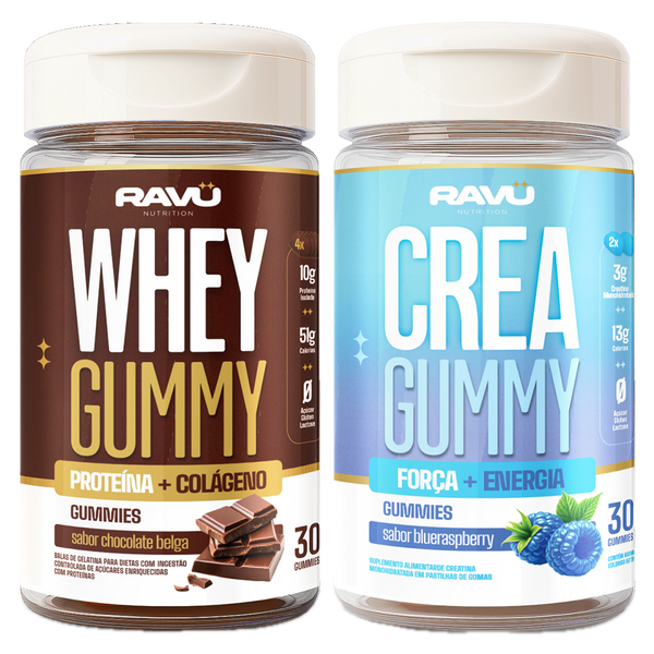 Combo Performance RAVU | Whey Gummy + Creatina Gummy