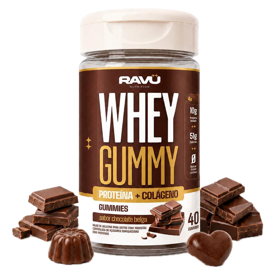 Whey em Goma RAVU Chocolate ou Banoffe 200 g