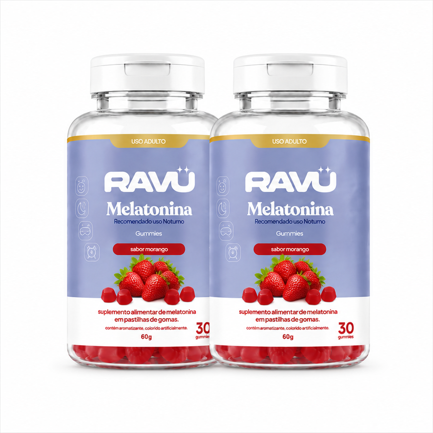 Melatonina Gummy RAVU | Morango 60 g