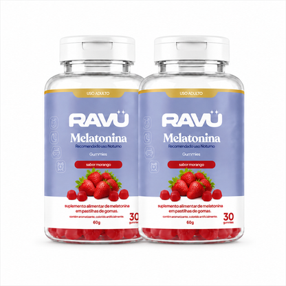 Melatonina Gummy RAVU | Morango 60 g
