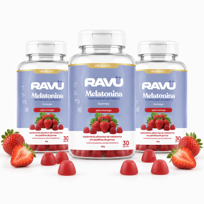 Melatonina Gummy RAVU | Morango 60 g