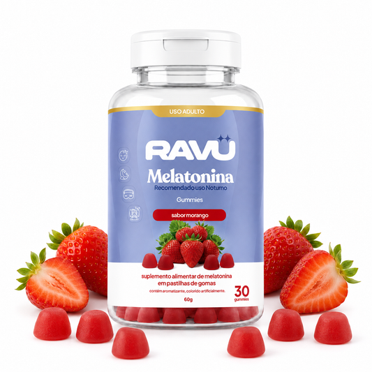 Melatonina Gummy RAVU | Morango 60 g